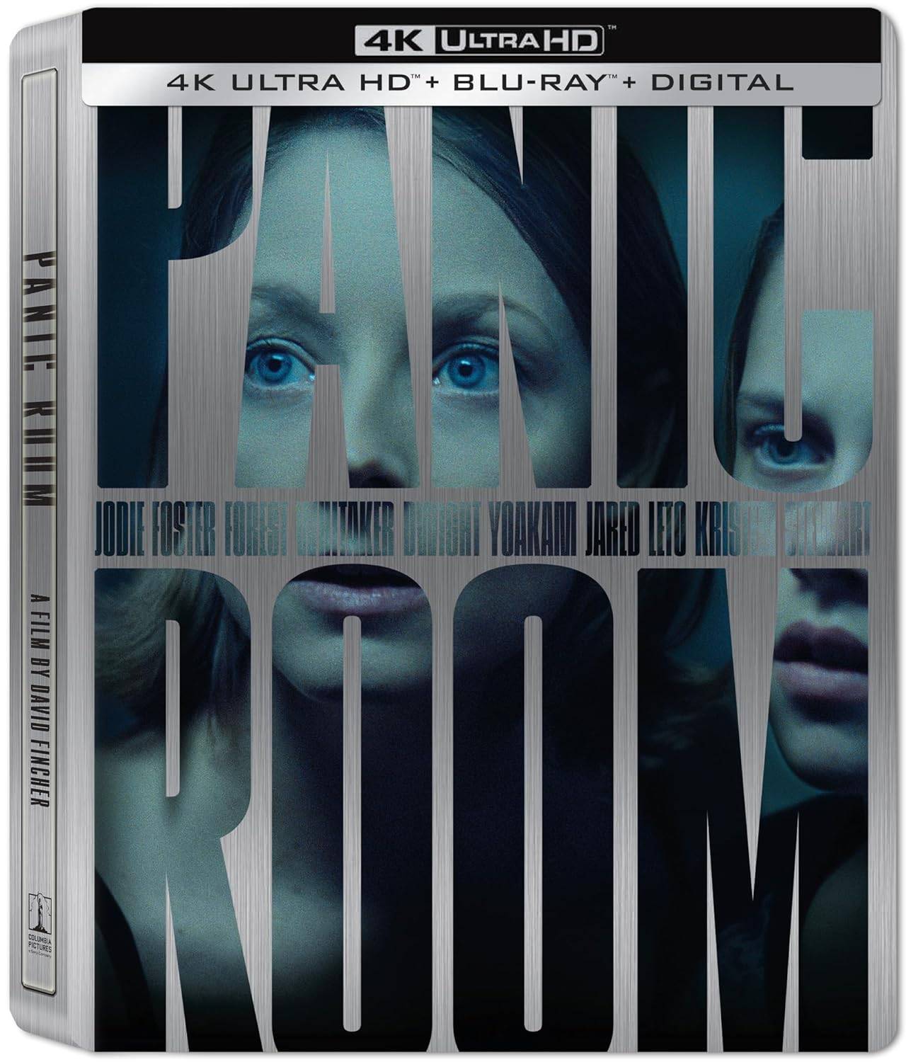 PANIC ROOM -SteelBook (4K UHD + Blu -ray + Digital)