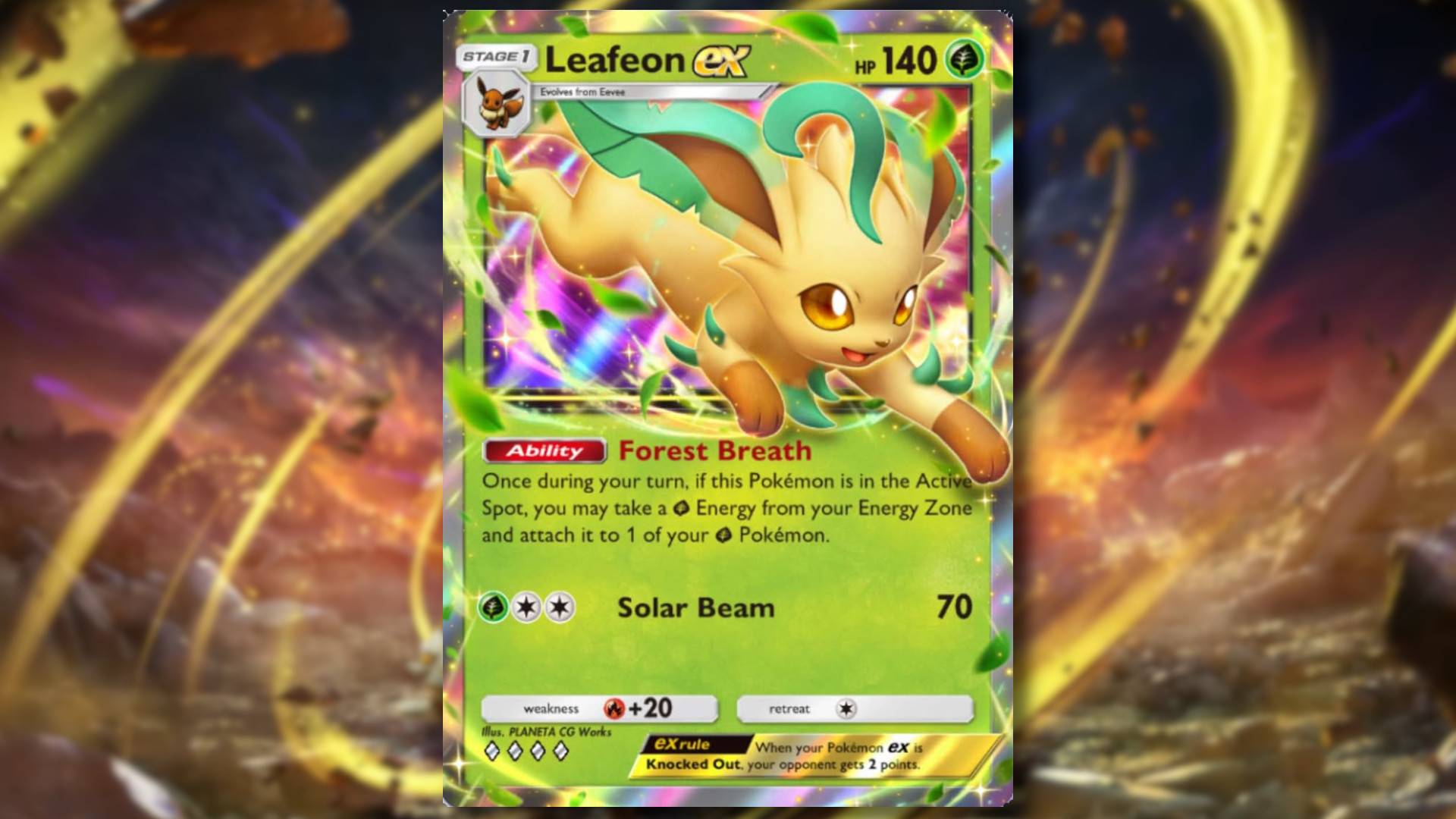 宠物小精灵TCG口袋的顶级Leaveon Ex甲板