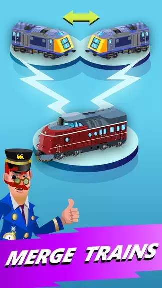 Train Merger Idle Train Tycoon 스크린샷 0