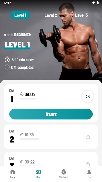 Dumbbell Workout at Home Screenshot 1