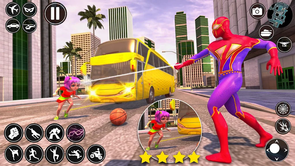 Spider Rope Man Superhero Game ภาพหน้าจอ 2