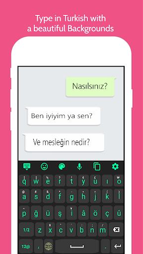 Turkish Language Keyboard Screenshot 1