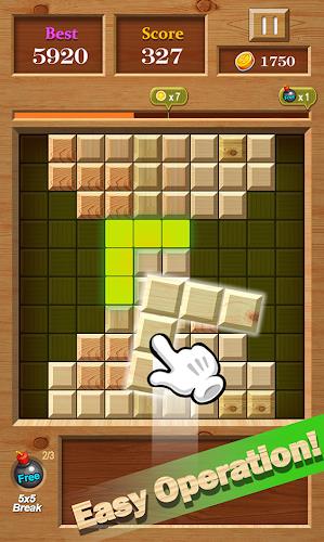 Block Puzzle Wood 1010 : Free 螢幕截圖 2