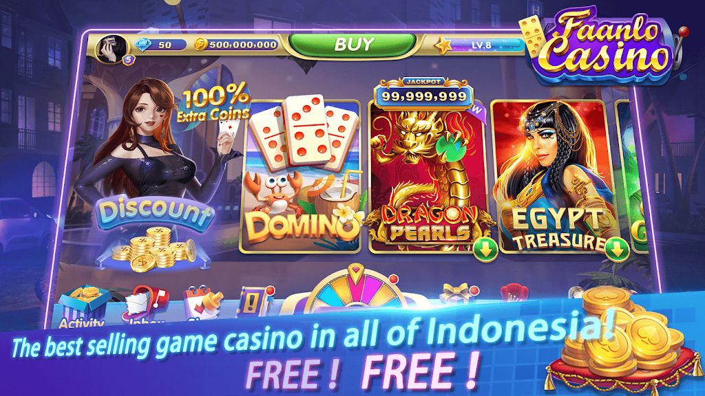 Faanlo Casino - 3D Domino Gaple Slots Online 스크린샷 0