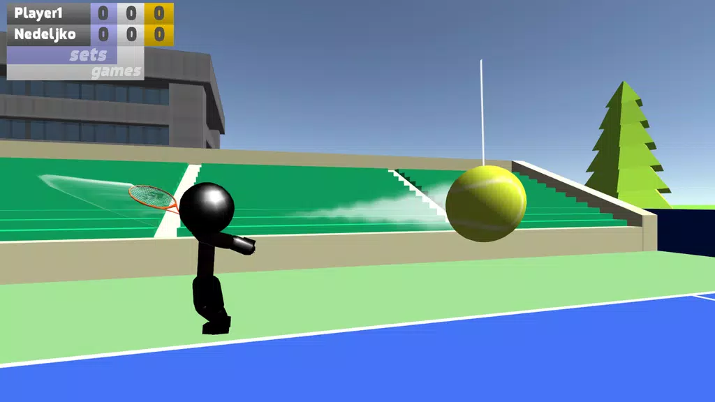 Stickman 3D Tennis Screenshot 0