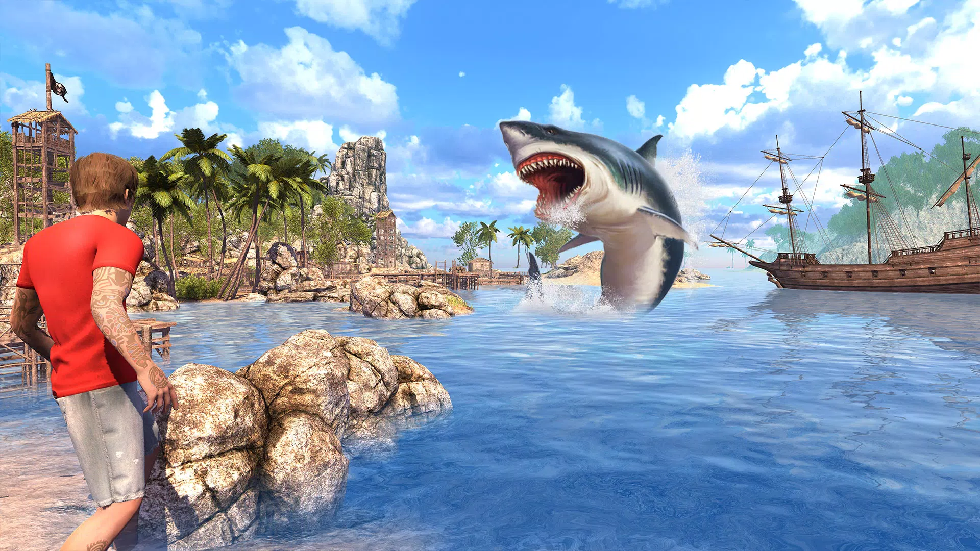 Angry Shark Games: Game 2024 Schermafbeelding 0