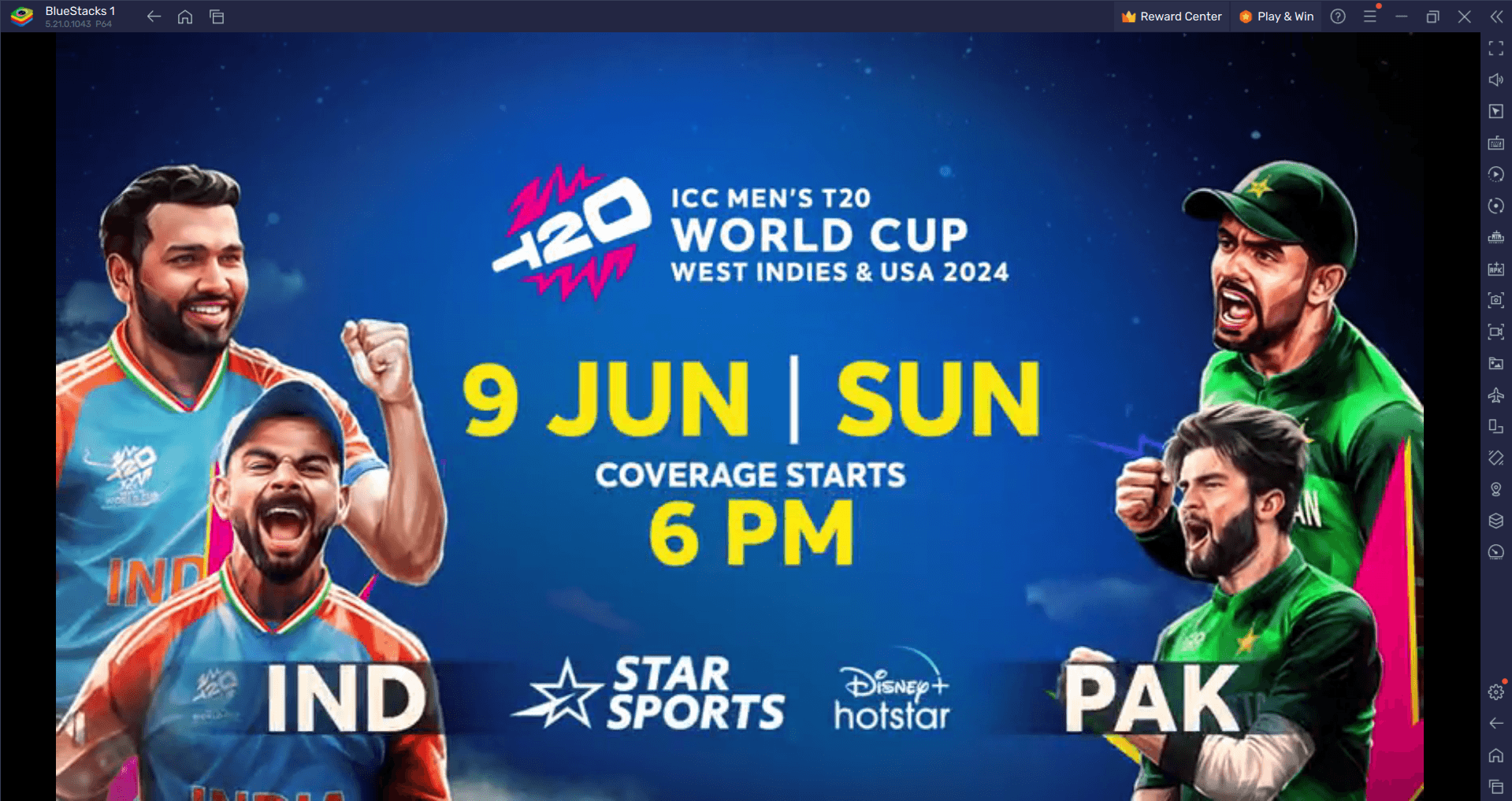 Ind vs Pak直播:免費在線觀看ICC T20 WC 2024