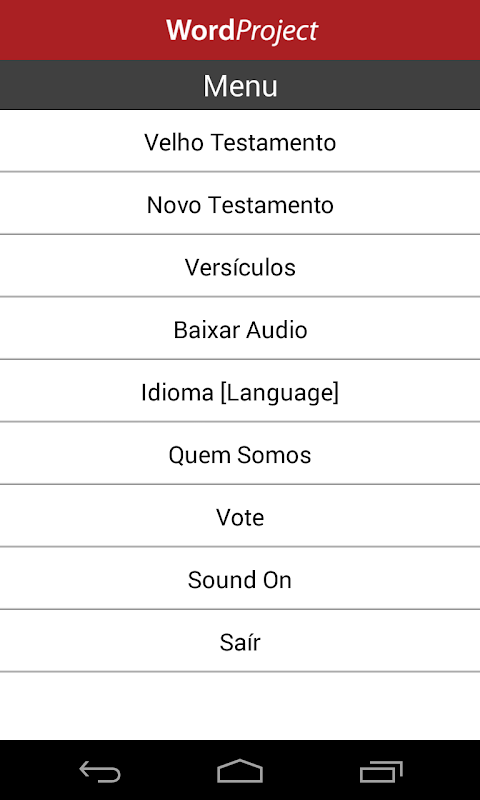 Portuguese Audio Bible Captura de tela 2