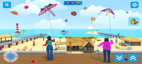 Kite Game Kite Flying Скриншот 2