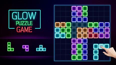 Glow Block Puzzle स्क्रीनशॉट 1