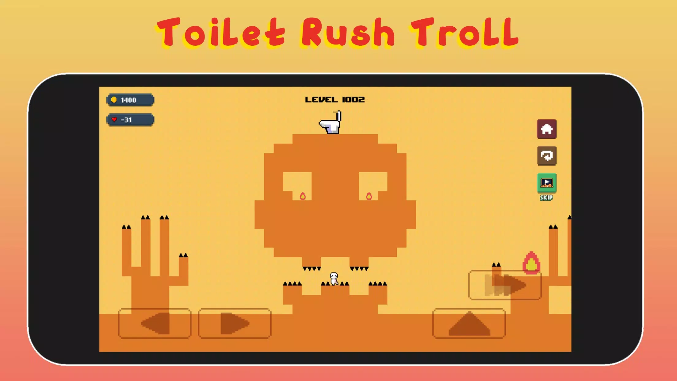 Toilet Rush Troll स्क्रीनशॉट 1