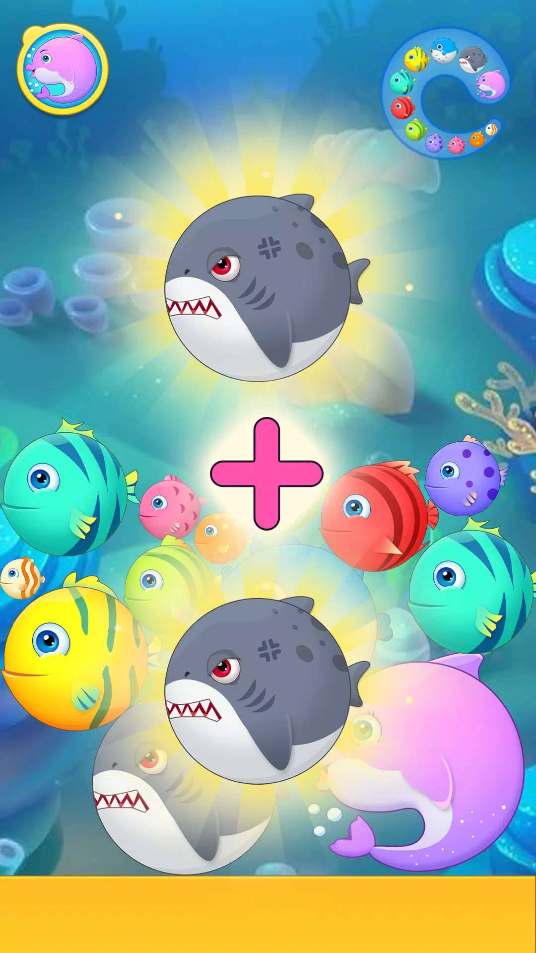 Sea Animals - Merge Game Schermafbeelding 1