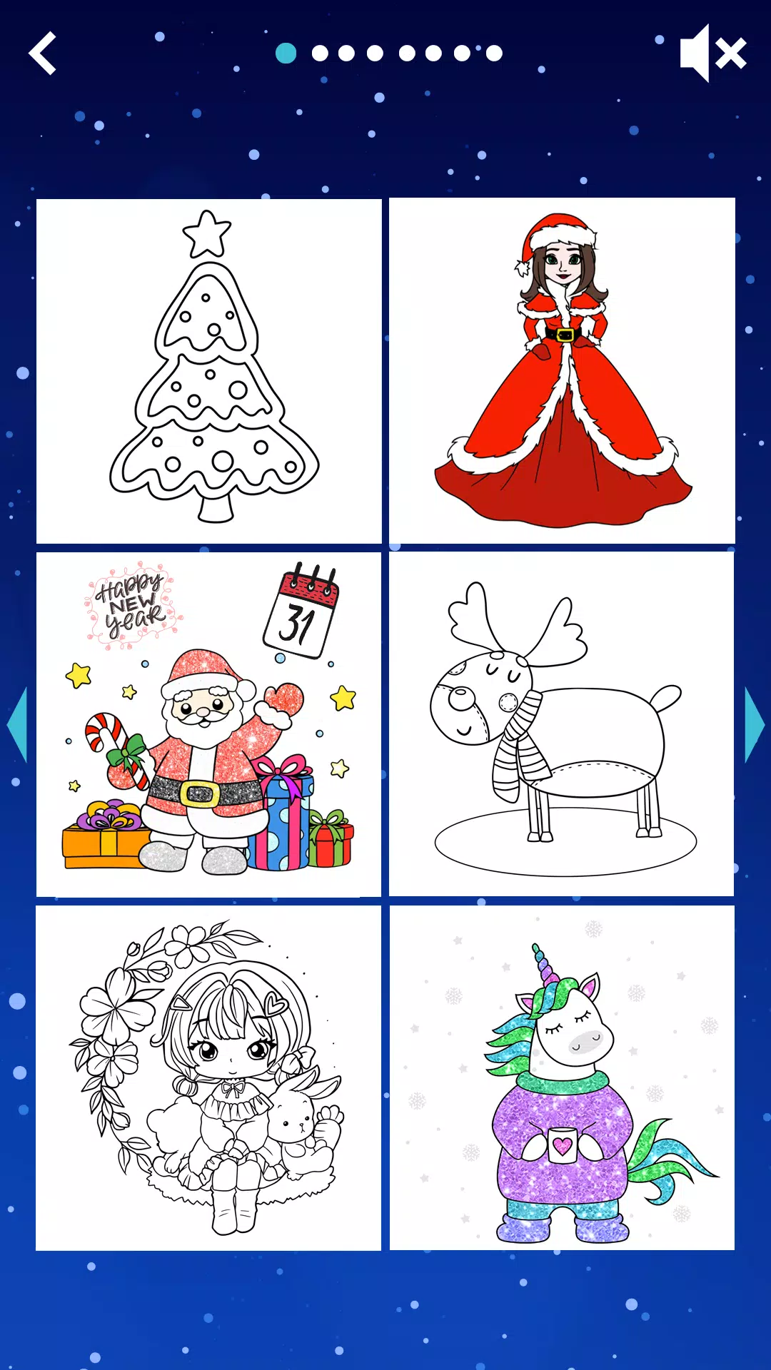 Christmas kids coloring ဖန်သားပြင်ဓာတ်ပုံ 2