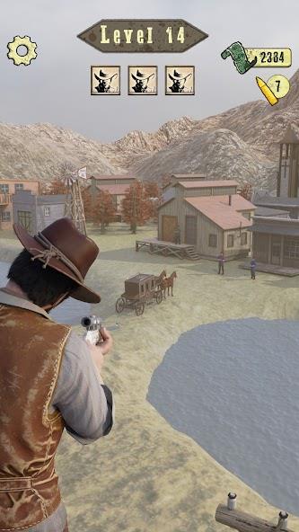 Wild West Sniper: Cowboy War Mod Screenshot 2