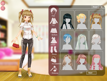 Anime Girl Creator & Dress Up Ekran Görüntüsü 1