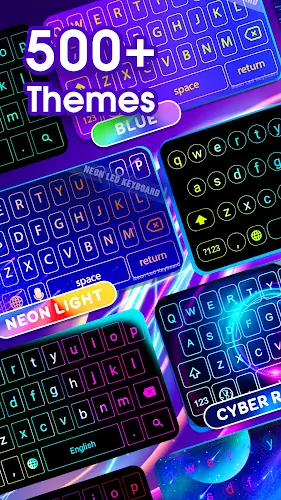 Neon LED Keyboard: RGB & Emoji Ảnh chụp màn hình 2