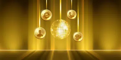 Golden Disco Vintage Theme Zrzut ekranu 0