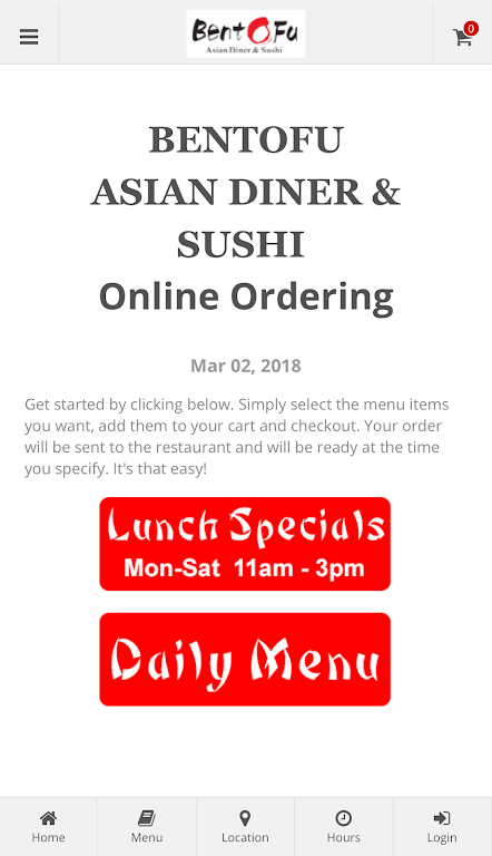 BentoFu Asian Diner & Sushi应用截图第0张