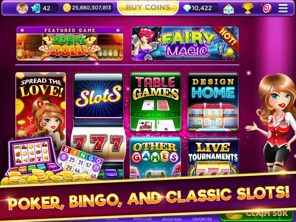 Glamour Casino - Home Designer Slots Screenshot 1