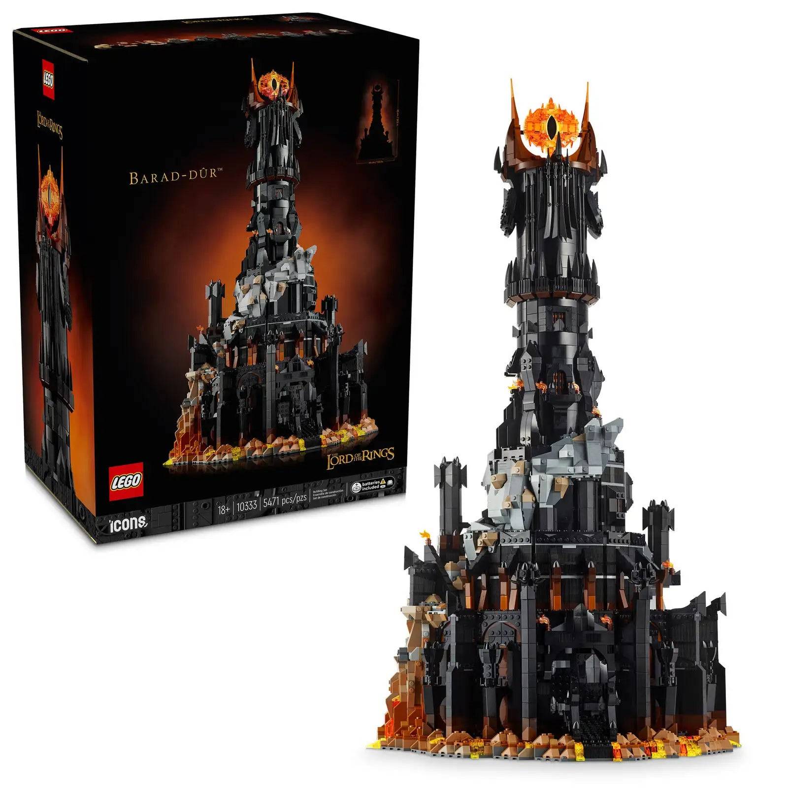 Icone LEGO Il Signore degli Anelli: Barad-Dûr