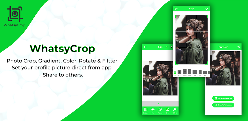 WhatsyCrop: DP Photo Editor Ảnh chụp màn hình 0