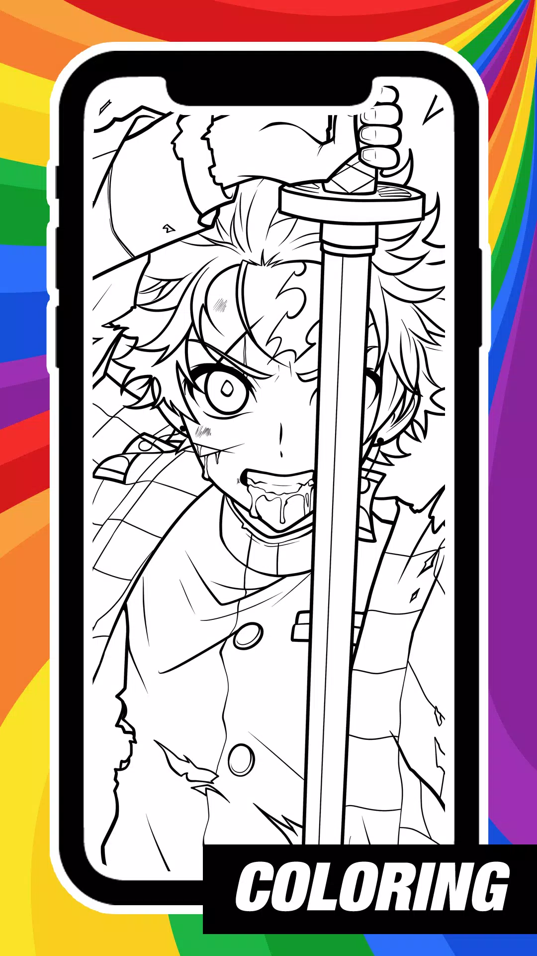 AR Draw Coloring Demon Slayer Screenshot 1