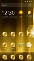 Golden Disco Vintage Theme Zrzut ekranu 1