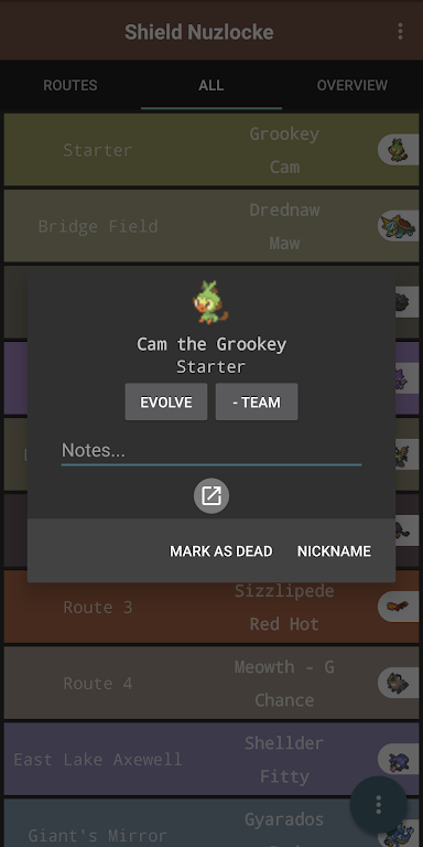 Route Chart - Nuzlocke Tracker - No Ads 스크린샷 3