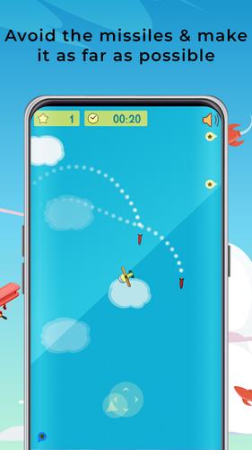 Plane vs Missiles Screenshot 1