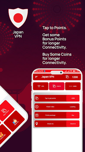 Japan VPN Get Japanese IP Ảnh chụp màn hình 1