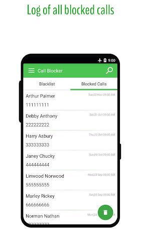 Phone Call Blocker - Blacklist Ảnh chụp màn hình 3