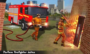 Fire Truck: Firefighter Game Screenshot 0