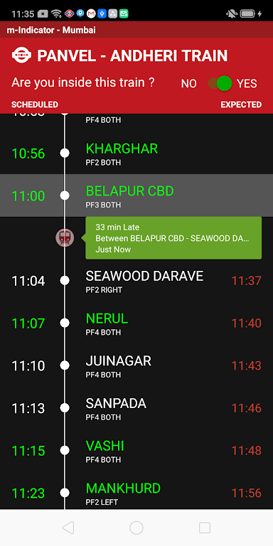 m-Indicator: Mumbai Local Tangkapan skrin 1