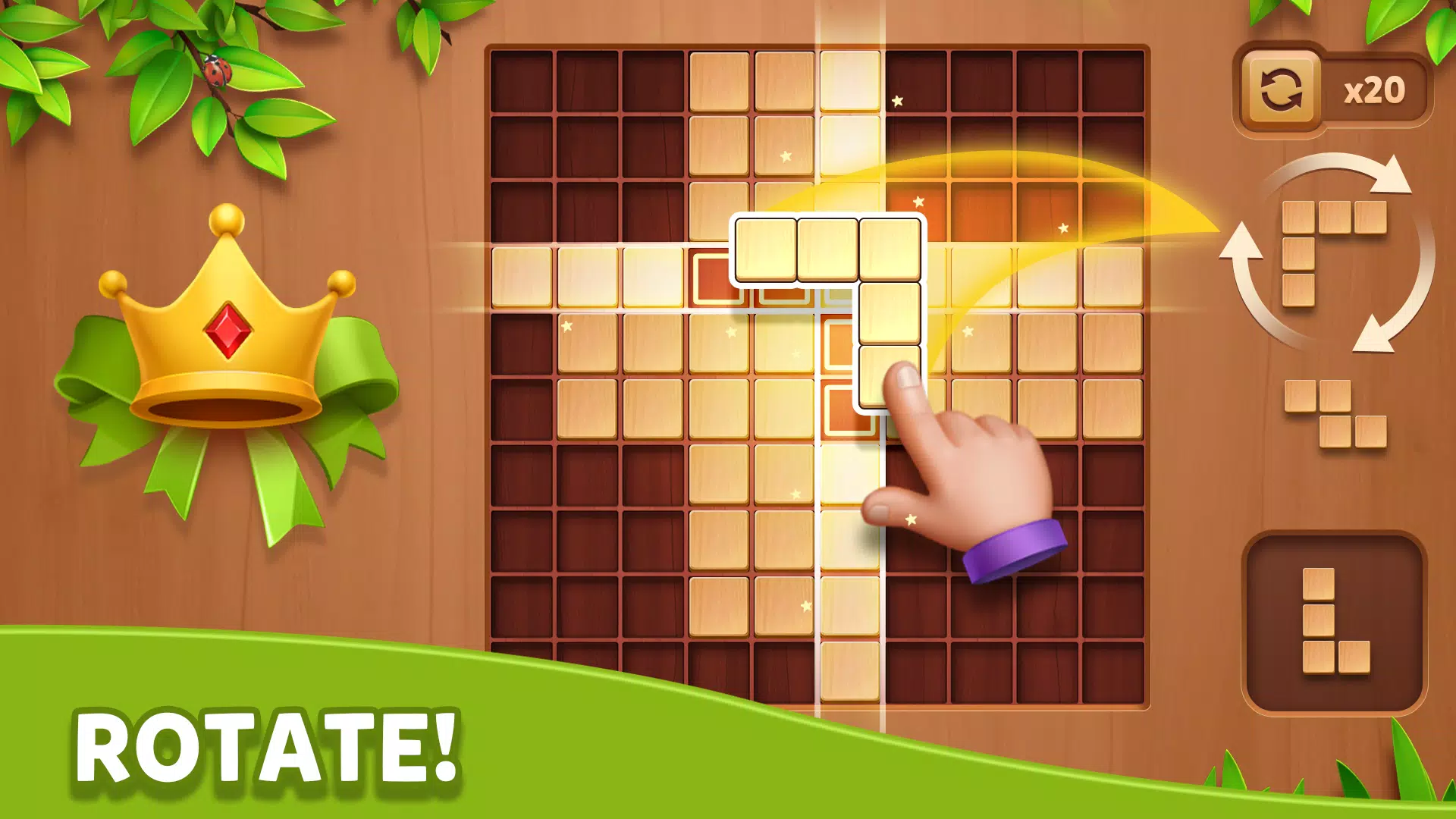 Cube Block - Woody Puzzle Game ภาพหน้าจอ 1