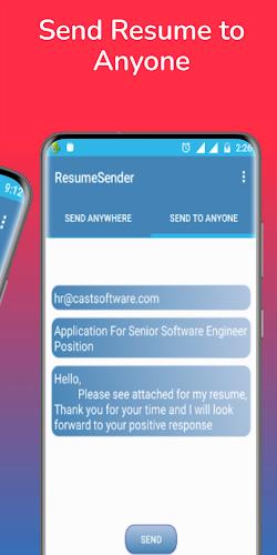 Resume Sender - CV Send Resume スクリーンショット 1