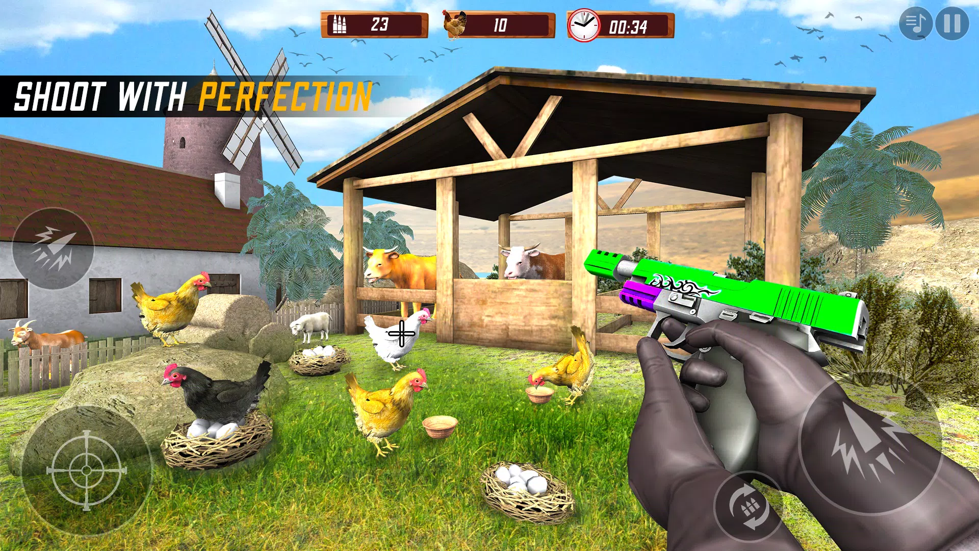 Chicken Shooting 3D Hunt Games Screenshot 0