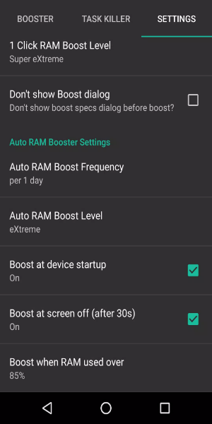 RAM Booster eXtreme Speed Screenshot 2