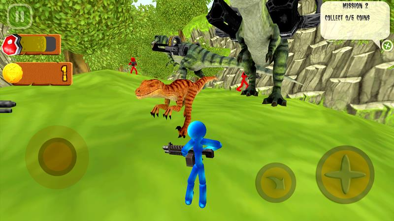 Stickman Dinosaur Hunter Screenshot 1