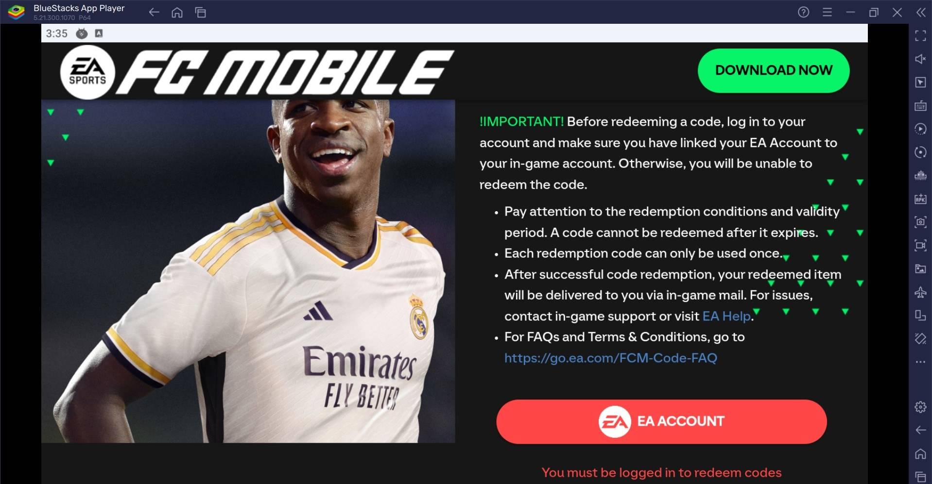 EA SPORTS FC™ Mobile Futebol- Todos os códigos de resgate em funcionamento, janeiro de 2025