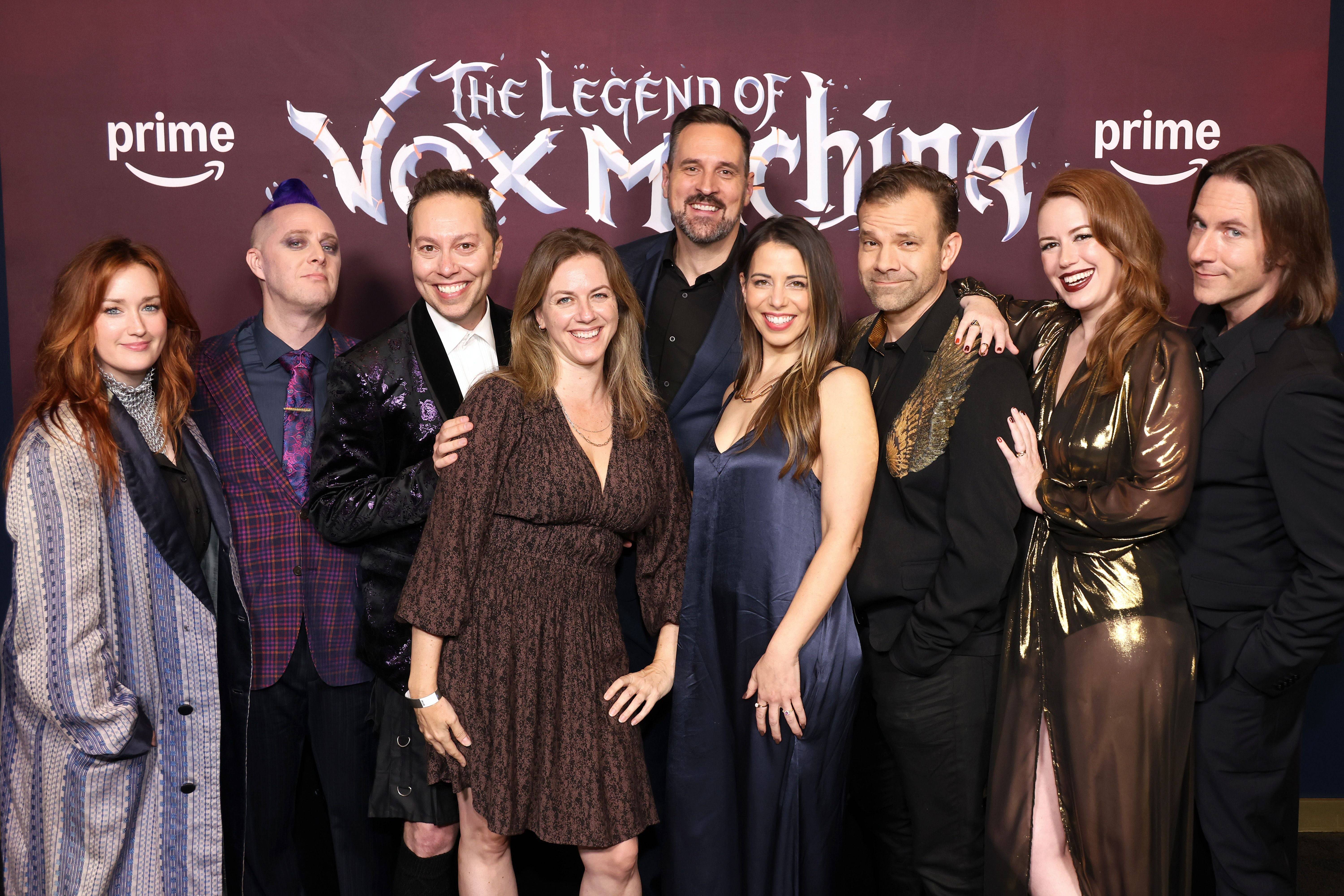 The cast of The Legend of Vox Machina. Photo by Anna Webber/Getty Images for Prime Video.