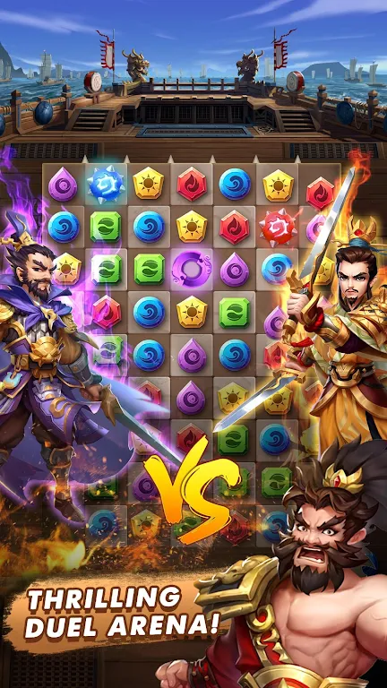 Three Kingdoms & Puzzles: Matc Screenshot 2