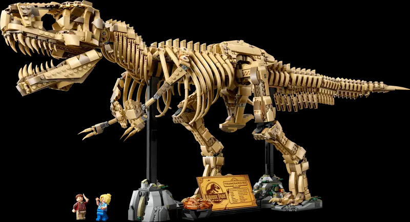 Giant Lego Jurassic Park T-Rex Skeleton onthuld