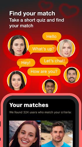 Match & Meet app - Encontros Screenshot 1