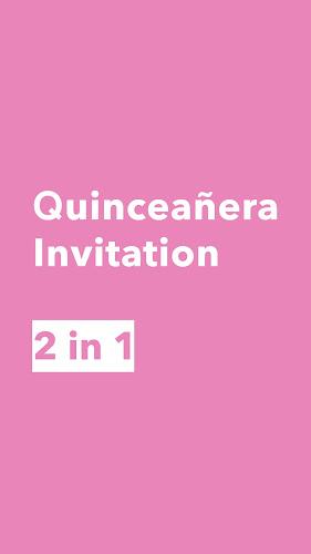 Create Quinceañera Invitation Zrzut ekranu 0