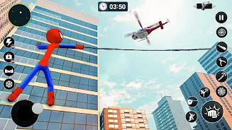 Flying Spider Rope Hero Games Скриншот 3