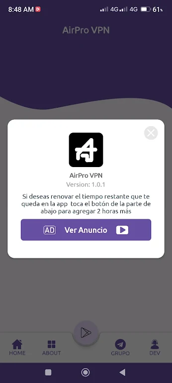 AirPro VPN 螢幕截圖 0