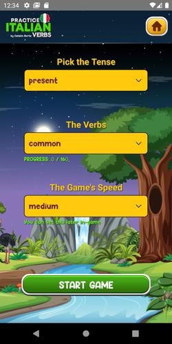 Learn Italian Verbs Game 스크린샷 3