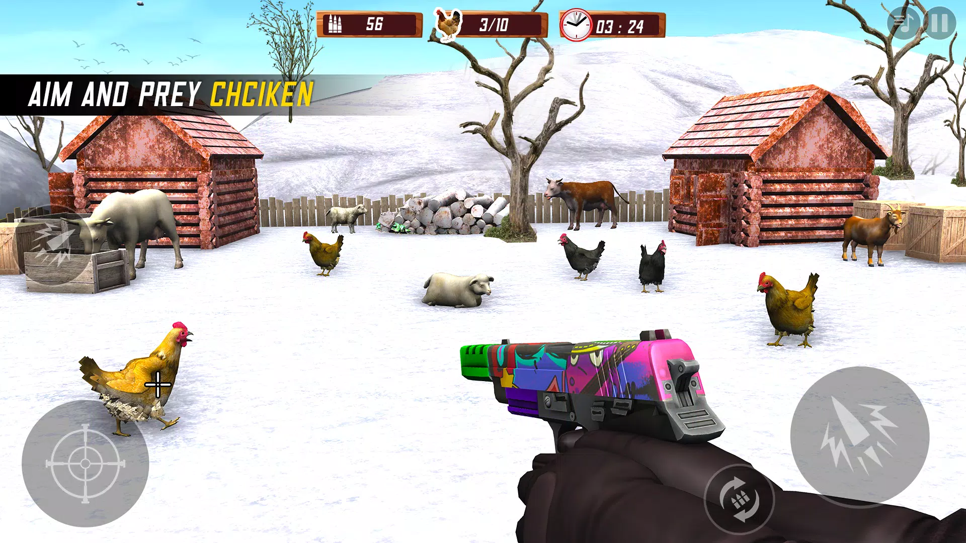 Chicken Shooting 3D Hunt Games Screenshot 1