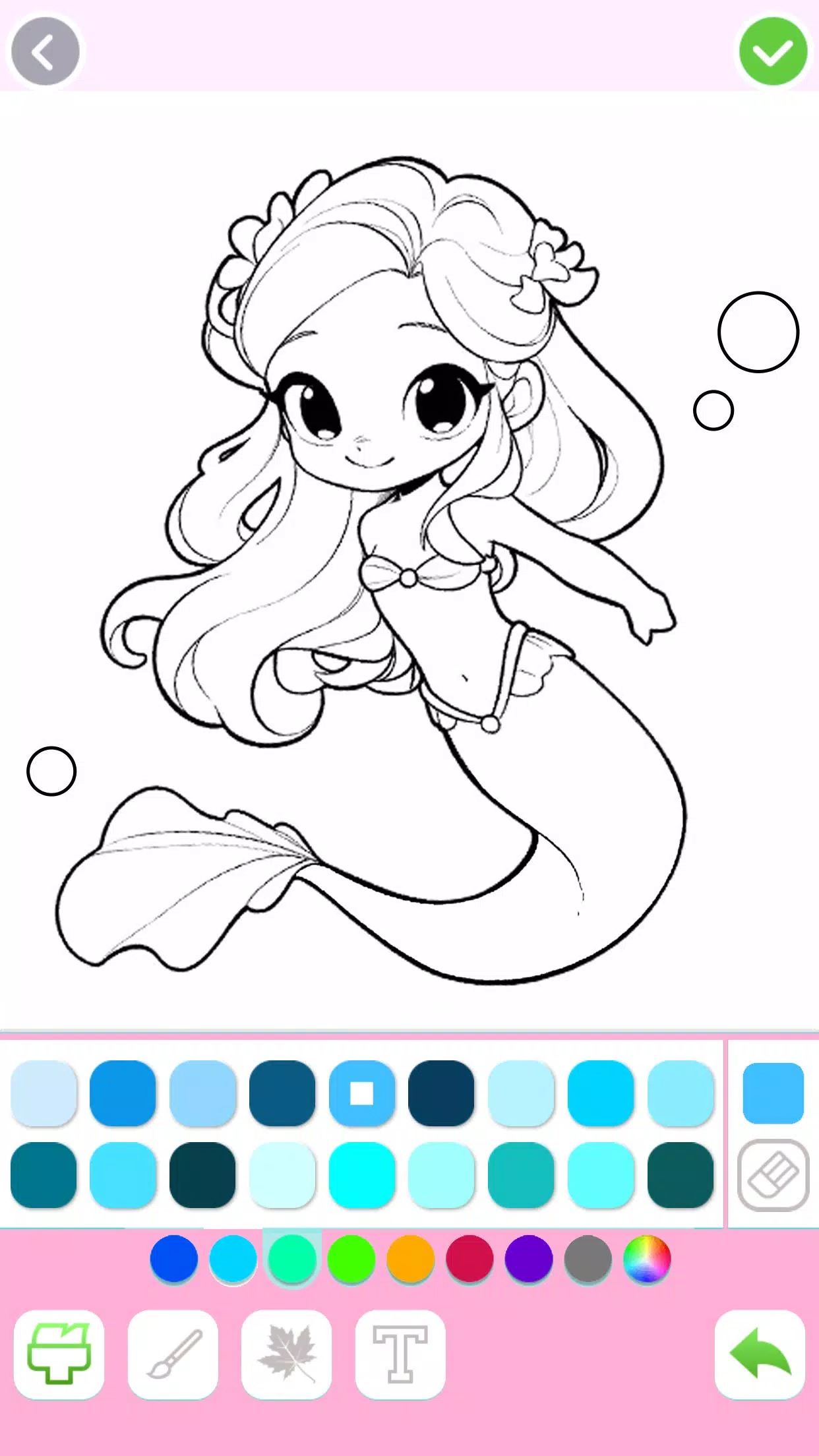 Mermaid Coloring:Mermaid games 螢幕截圖 2