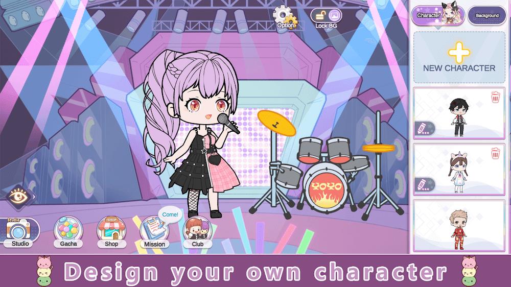 Schermata YOYO Doll Anime Dress Up Game 0